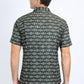 Mens Performance Western Short Sleeve Aztec Print Green Shirt