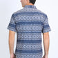 Mens Performance Western Short Sleeve Aztec Print Grey Shirt