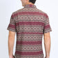 Mens Performance Western Short Sleeve Aztec Print Khaki Shirt