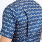 Mens Performance Western Short Sleeve Aztec Print Navy Shirt