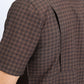 Mens Performance Western Short Sleeve Aztec Print Brown Shirt