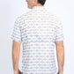Mens Performance Western Short Sleeve Aztec Print White Shirt