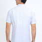 Mens Performance Western Short Sleeve Aztec Print White Shirt