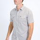 Mens Performance Western Short Sleeve Aztec Print White Shirt