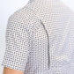 Mens Performance Western Short Sleeve Aztec Print White Shirt