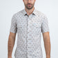 Men's Performance Western Short Sleeve Beige Shirt