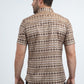 Men's Performance Western Short Sleeve Beige Shirt
