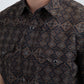 Men's Performance Western Short Sleeve Black Shirt