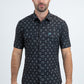 Men's Performance Western Short Sleeve Black Shirt