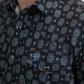 Men's Performance Western Short Sleeve Black Shirt