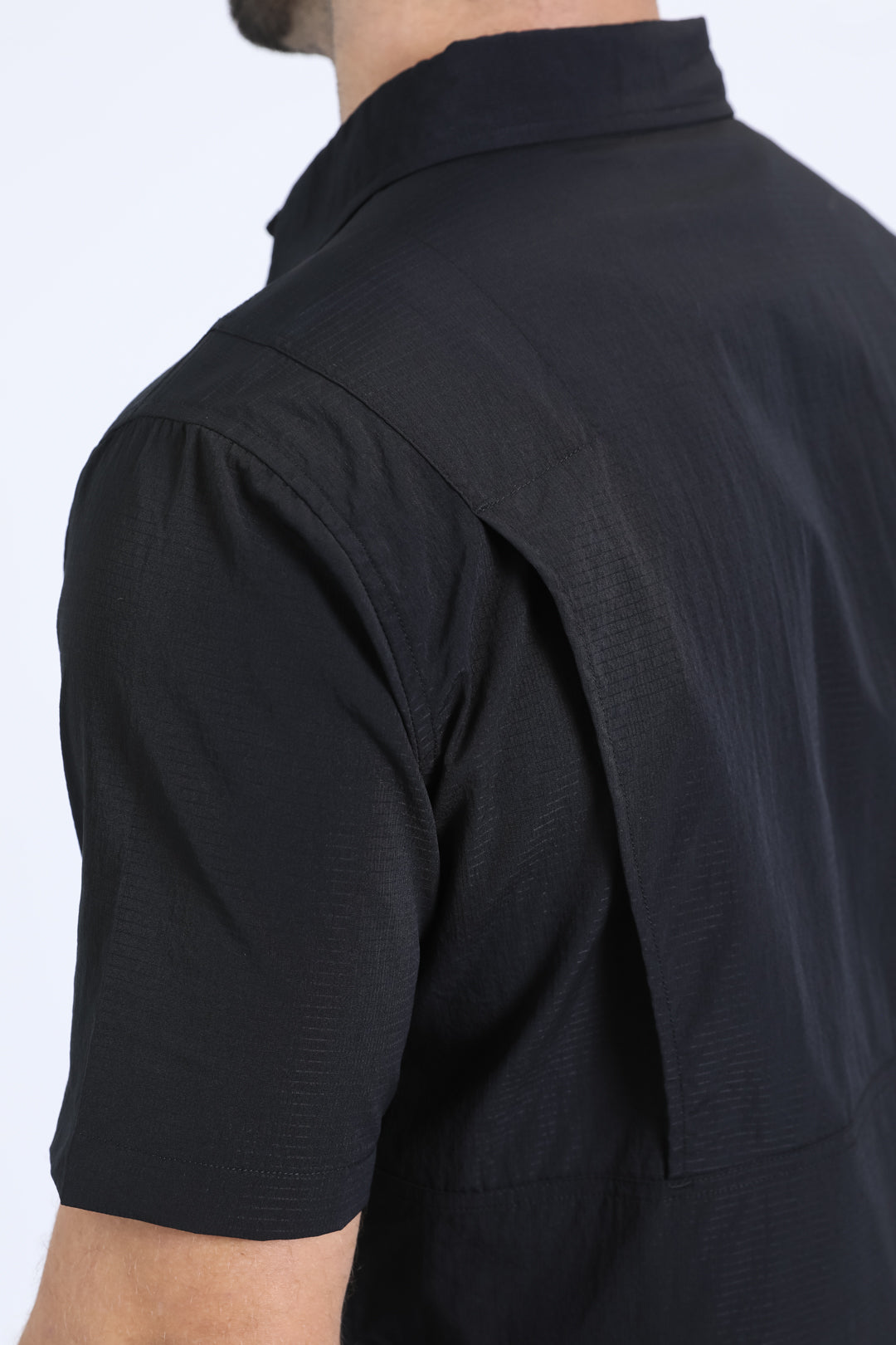 Men's Performance Western Short Sleeve Black Shirt