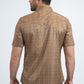 Men's Performance Western Short Sleeve Camel Shirt