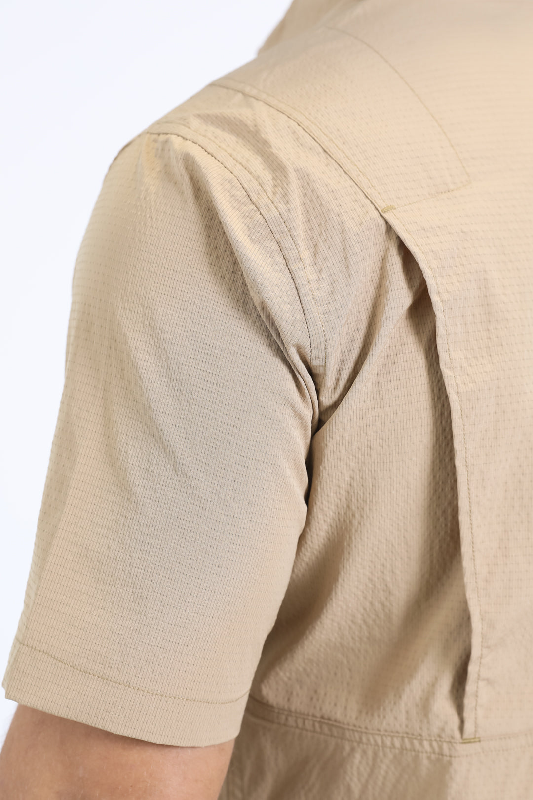Men's Performance Western Short Sleeve Khaki Shirt