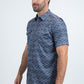 Men's Performance Western Short Sleeve Navy Shirt