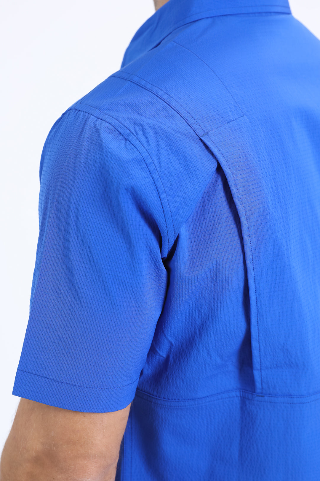 Men's Performance Western Short Sleeve Royal Blue Shirt