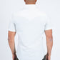 white performance western solid shirt back platini