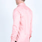 Men’s Single Pocket Logo Modern Fit Stretch Dress Shirt - Pink