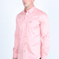 Men’s Single Pocket Logo Modern Fit Stretch Dress Shirt - Pink