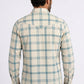 beige plaid western shirt men platini back