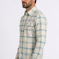 beige plaid western shirt men platini detail