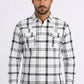 white plaid western shirt men platini front