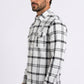white plaid western shirt men platini detail