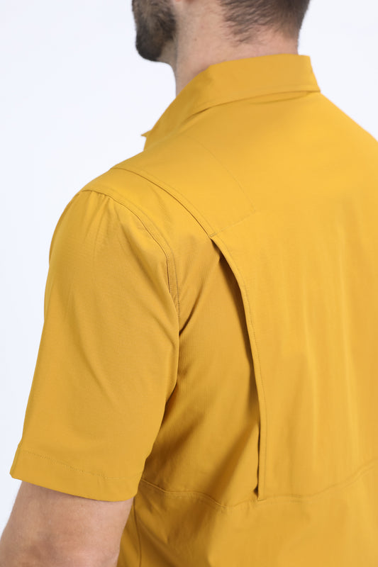mustard portage performance shirt men platini detail-3
