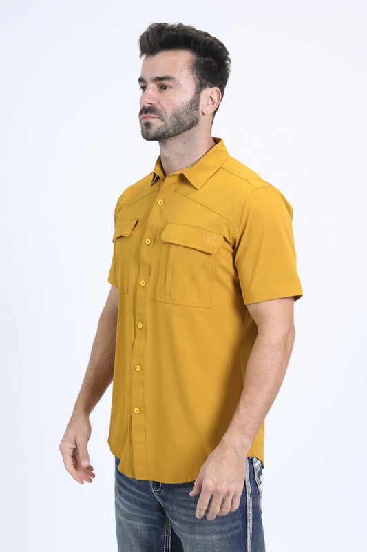 mustard portage performance shirt men platini side