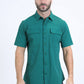 green portage performance shirt men platini front
