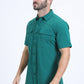 green portage performance shirt men platini back