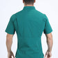 green portage performance shirt men platini detail-3
