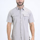 grey portage performance shirt men platini front