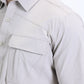 grey portage performance shirt men platini detail