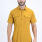 mustard portage performance shirt men platini detail-4