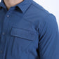navy portage performance shirt men platini detail