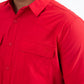 red portage performance shirt men platini detail