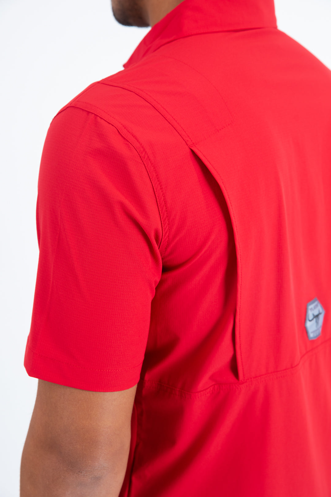 red portage performance shirt men platini detail-3