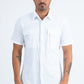 white portage performance shirt men platini detail-4