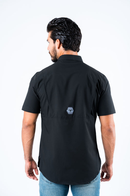 black portage performance shirt men platini detail-2