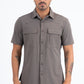 taupe portage performance shirt men platini front