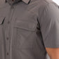 taupe portage performance shirt men platini detail-2