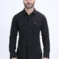 black prewitt western long sleeve shirt men platini back
