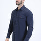 navy prewitt western long sleeve shirt men platini back