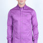 Men’s Single Pocket Logo Modern Fit Stretch Dress Shirt - Mauve