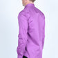 Men’s Single Pocket Logo Modern Fit Stretch Dress Shirt - Mauve
