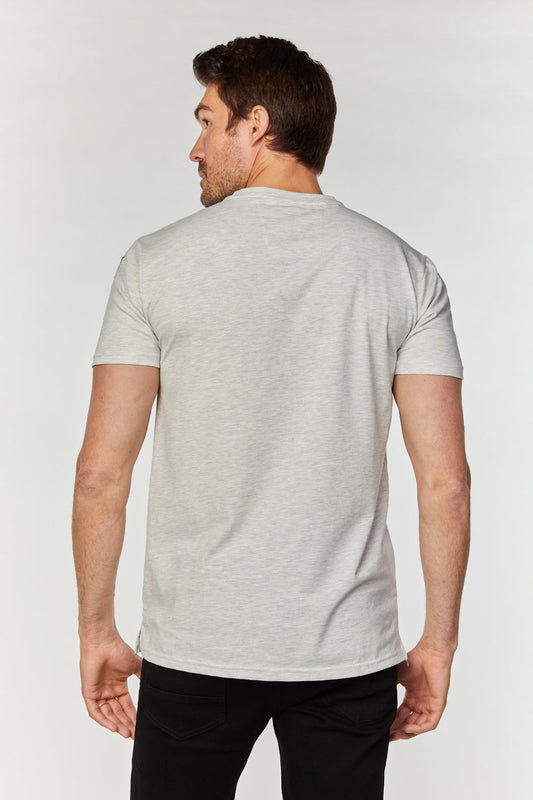 heather beige rhinestone tee back platini