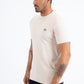 Men's Rooster Logo Cotton Beige T-Shirt