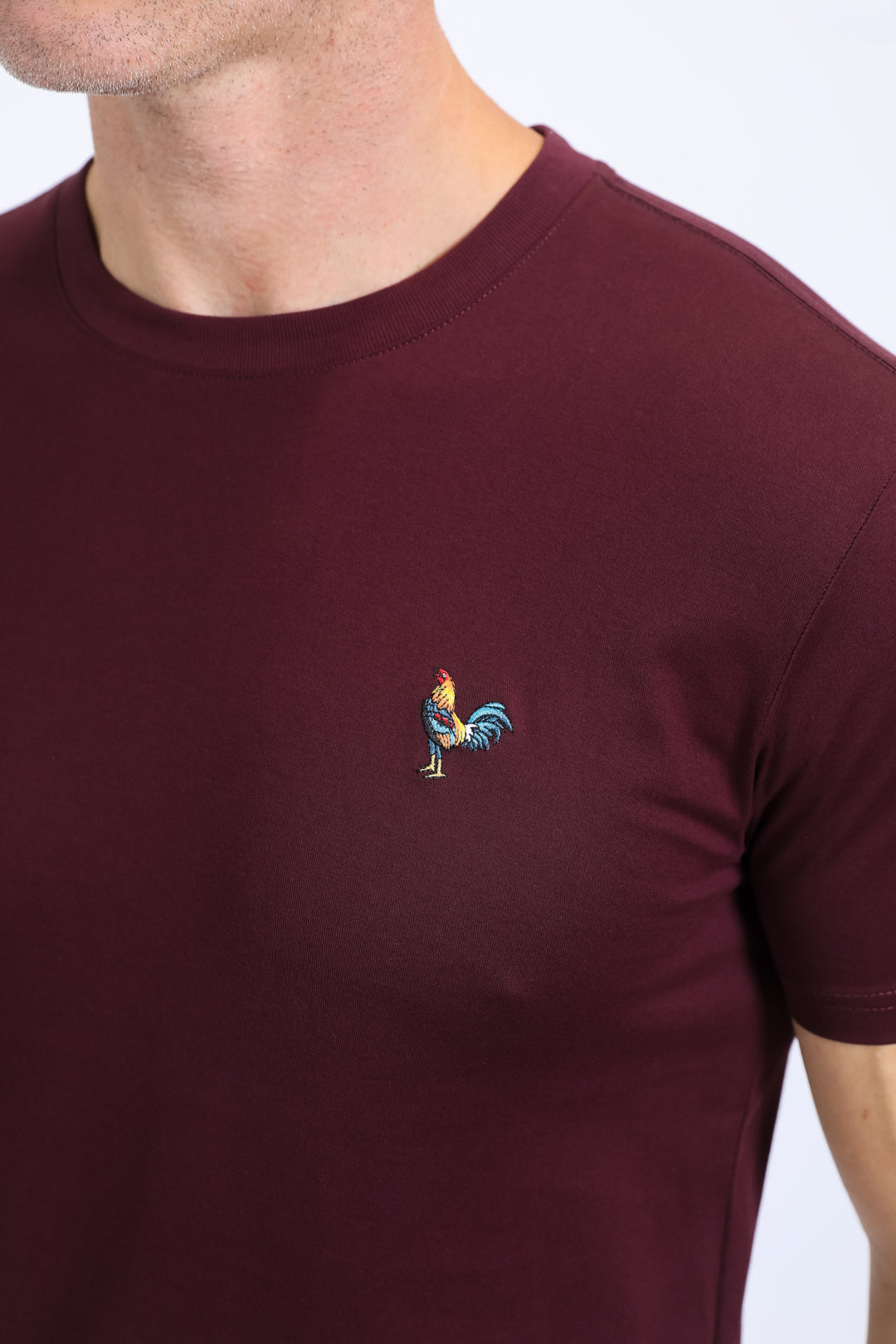 Soft Blue Rooster T-Shirt