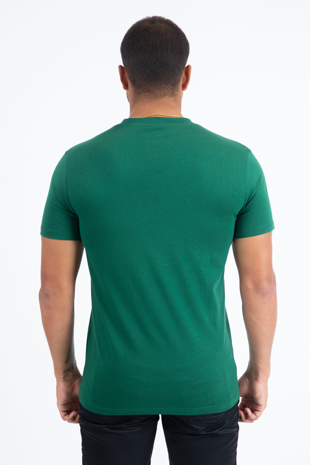 Men's Rooster Logo Cotton Green T-Shirt