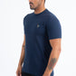 Men's Rooster Logo Cotton Navy T-Shirt